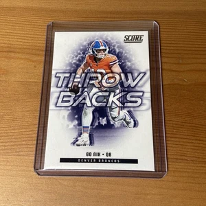 Bo Nix 2025 Score Throwbacks #6 Denver Broncos NFL Football - Picture 1 of 2