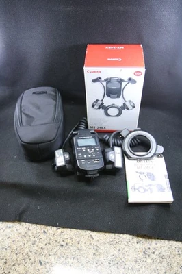 Canon Speedlite MT-24EX Macro Ring Flash Twin Lite for Digital SLR DSLR EUC NR - Image 1 of 4
