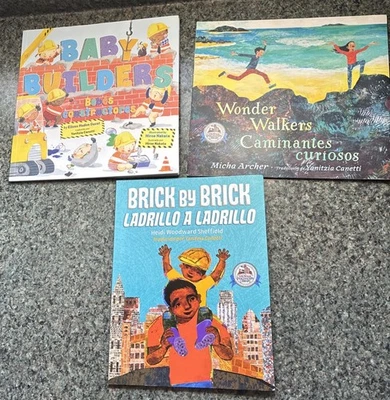 Imagination English/Spanish Books (Brick by Brick/Wonder Walkers/Baby Builders) - Image 1 of 2