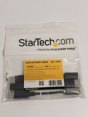 Set of 3 StarTech DP2MDPMF6IN 6in DisplayPort to Mini DisplayPort Adapter M/F - Image 1 of 3