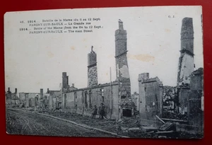 Unposted B&W Postcard - Battle of the Marne 1914. Pargny Sur Saulx #24 - Foto 1 di 2