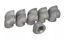 Lot of 11 pieces 2-1/2" 150 Female Threaded (NPT) 90° Elbow Malleable Iron - Picture 1 of 1