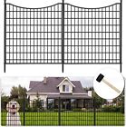 6 Panels Garden Fence for Outdoor Yard 6 26.4 in(H) X 12.8 ft(L) 