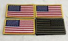 Lot of 4 US Flag 3 w/ Gold Edge and One Reversed
