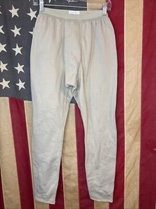 Small Regular Military Thermal Fleece Brown Men Pants Waffle Knit 7684 - Picture 1 of 3