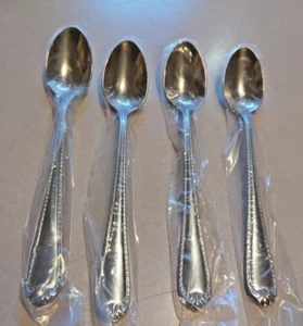 Reed & Barton DOMAIN 12 ICED TEASPOONS SPOONS STAINLESS STEEL NEW 18/10 - Picture 1 of 3
