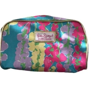 Bolsa de maquillaje cosmético con estampado de flores multicolor Lilly Pulitzer para Estee Lauder - Imagen 1 de 5