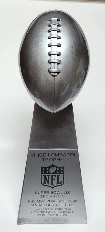 Philadelphia Eagles Super Bowl LIX Replica Vince Lombardi Trophy - Image 1 of 4