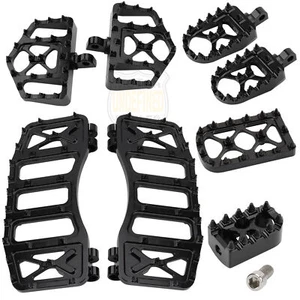 CNC MX Style Foot Pegs Floorboards Shifter Peg Pedals For Harley Road Glide Dyna - Picture 1 of 16