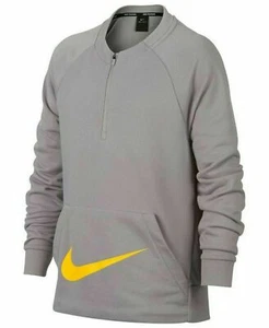 NEW Nike Big Boys 1/2 Zip Training Crew Neck Gray Sweatshirt MSRP $45 M/L - Picture 1 of 1