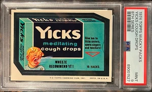 1974 Topps Wacky Packages Yicks Cough Drops 8th Series PSA 9 MINT Non-sport Card - Picture 1 of 1