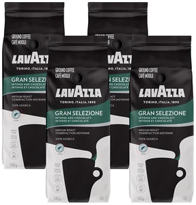 Lavazza Gran Selezione Ground Coffee Blend, Dark Roast, 12 Oz (Pack of 4) - Picture 1 of 12