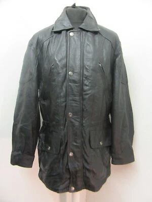 CHAQUETA DE CAMPO DE CUERO VINTAGE WILSONS EE. UU. TALLA L + FORRO TÉRMICO Foto 1 de 4