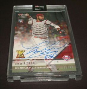 2018 Topps Now Jorge Alfaro Phillies Signed Authentic RC Card Auto 75/99 Padres