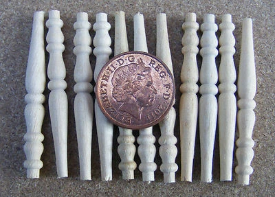 1:12 Scale 12 Bannister Table Spindles DIY Tumdee Dolls House Miniature 603 - Image 1 of 2