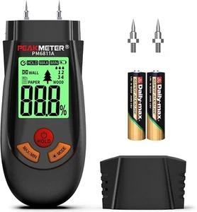 Misuratore Di Umidità Professionale Legno Pareti Pavimenti Display LCD - Foto 1 di 7