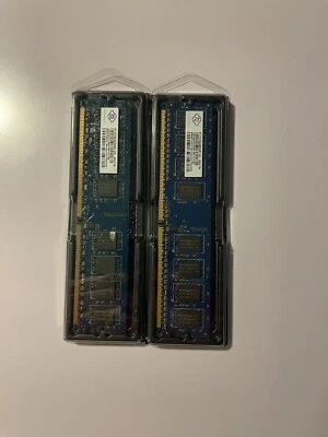 RAM NANYA 2RX8 DDR2 PC2-6400U-666 E1.800 Totali (2 Banchi Da 1 Gb) 2GB TOT - Immagine 1 di 3
