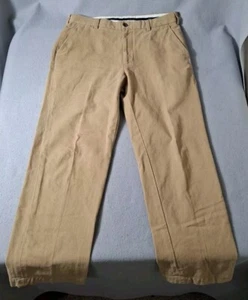 Brooks Brothers Clark Pants Mens 34x30 Tan Heavy Thick Trousers Cotton  EUC - Picture 1 of 12