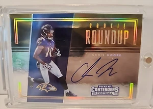 2016 Panini Contenders Rookie Roundup Auto Chris Moore Ravens 10/25 - Foto 1 di 17