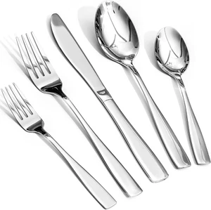 20PCS Silverware Set, Modern Flatware Set Service for 4, Cutlery Set for Home, K - Picture 1 of 12