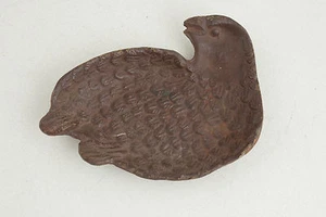Bandeja de hierro fundido codorniz pájaro vintage hecho en Japón (B1A) llaves de moneda perdiz - Imagen 1 de 5