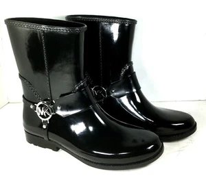 Michael Kors Womens Black Rain Ankle Boots US 10 M - Picture 1 of 12
