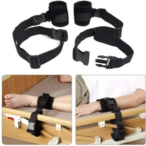 Restricciones médicas soporte de extremidades de control camas sistema de retención de cama para cinturón fijo a mano - Imagen 1 de 4