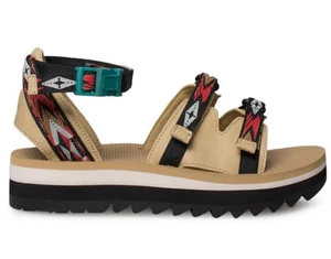 New TEVA Ceres Platform Sandals •Women 9• Fiery Red Double Diamond $145 - Picture 1 of 10