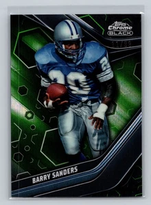 2023 Topps Composite Barry Sanders Chrome Black Green Wave Refractor # /99 - Picture 1 of 2