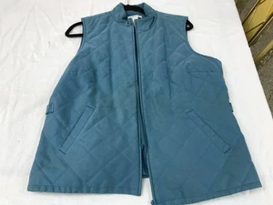 Orvis Puffer Vest Womens L  Blue Quilted  Top Casual Classic Outdoors - Picture 1 of 4