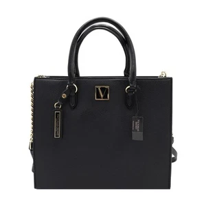 Victoria's Secret Black Structured Satchel Bag - Picture 1 of 4