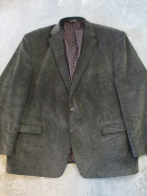 Blazer Chaps Para Hombres 50R Oliva Pana Codo Parches Cachemira Forrado 2 Botones Ventilados Foto 1 de 4