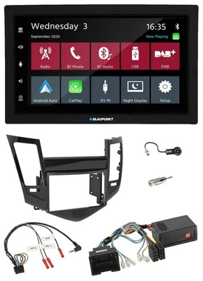 Blaupunkt 2DIN Lenkrad USB Bluetooth DAB Autoradio für Chevrolet Cruze 05/2009-2 - Bild 1 von 4