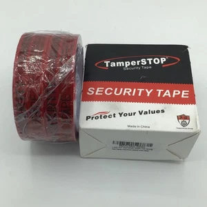 TamperSTOP Security Tape 2 Rolls Total Transfer Proof CAUTION-R2550 USA New - Picture 1 of 5