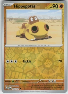 PO-01 Reverse Holo Hippopotas 052/131 SV: Prismatic Evolutions - Picture 1 of 1