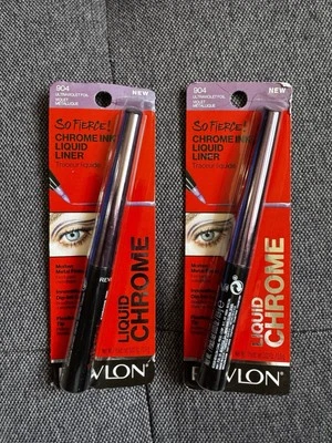 Revlon So Fierce! Chrome Ink Liquid Eyeliner Pen, 904 Ultraviolet Foil (2 Pack) - Image 1 of 3