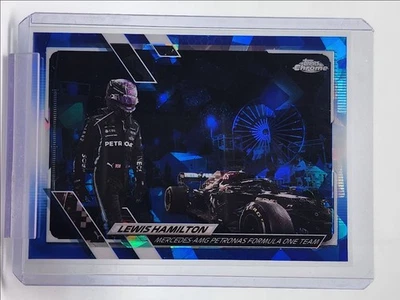 LEWIS HAMILTON 2021 TOPPS CHROME F1 SAPPHIRE REFRACTOR #56 Q4841 - Image 1 of 2
