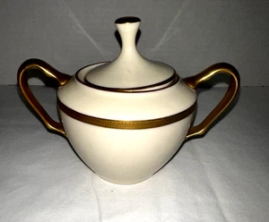 Lenox TUXEDO Handled SUGAR BOWL with Lid (USA) - Picture 1 of 4