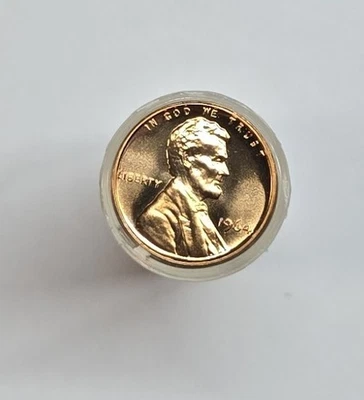 1964 P Lincoln Memorial Penny Roll Blazing Red Proof Cent Uncirculated #A357 - Image 1 of 4
