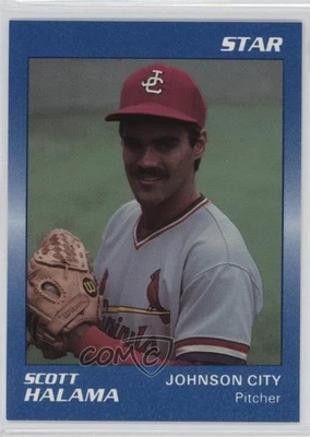 1989 Star Johnson City Cardinals Blue Scott Halama #14 - Image 1 of 2