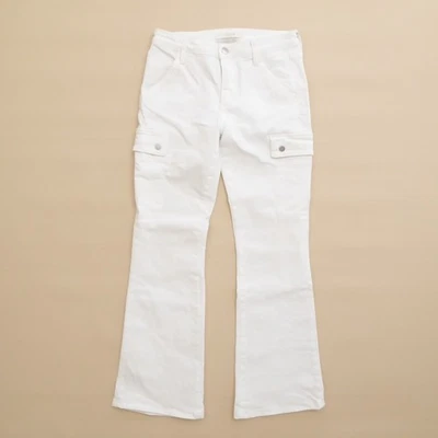 Joes The Frankie Cargo White Bootcut Jeans Women's Size 27 Stretch Cotton - Image 1 of 4