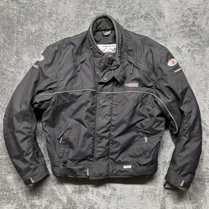 Chaqueta de motocicleta Texport para hombre XXL negra cremallera completa aislada forro extraíble - Imagen 1 de 12