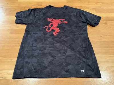 OGIO Shirt Men’s Size Large Fireball Whiskey Dragon Black Gray Camo Camouflage - Image 1 of 4