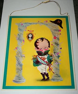 VTG Rare Napoleon Bonaparte Whos Who Norcross Greeting Card Hanging 60s NOS New - Picture 1 of 3