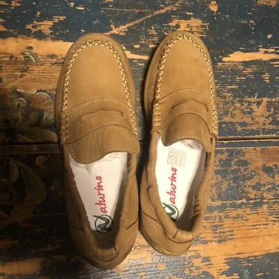 Nuevo Sin Caja Zapatos Naturino Niños Sin Cordones Cuero Talla 34 Beige Foto 1 de 4
