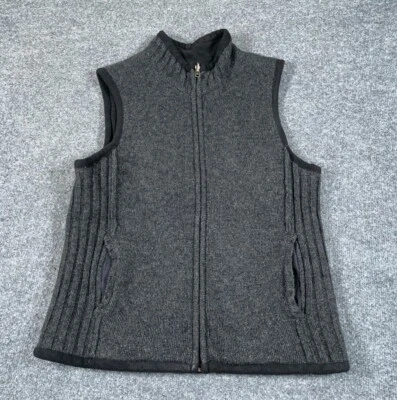 Chaleco polar de lana reversible Gander Mountain adulto grande gris negro camuflaje Foto 1 de 4