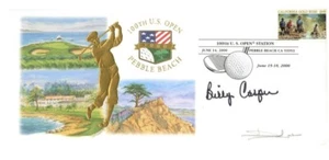 Billy Casper Signed 100th US Open FDC Pebble Beach. PSA DNA Authentic June 2000 - Picture 1 of 2