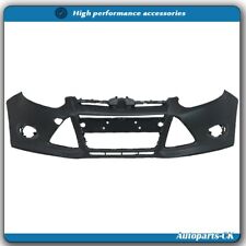 Primered Front Bumper Cover Fit For 2012-2014 Ford Focus Sedan w/ Tow Hole