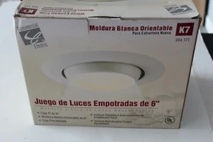Commercial Electric 6" White Recessed Light w/Trim NIB - Picture 1 of 4