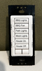 Lutron Homeworks kabelgebundene Tastatur ST-6BRL-I 6 Tasten mit weißem Anheben/Absenken
